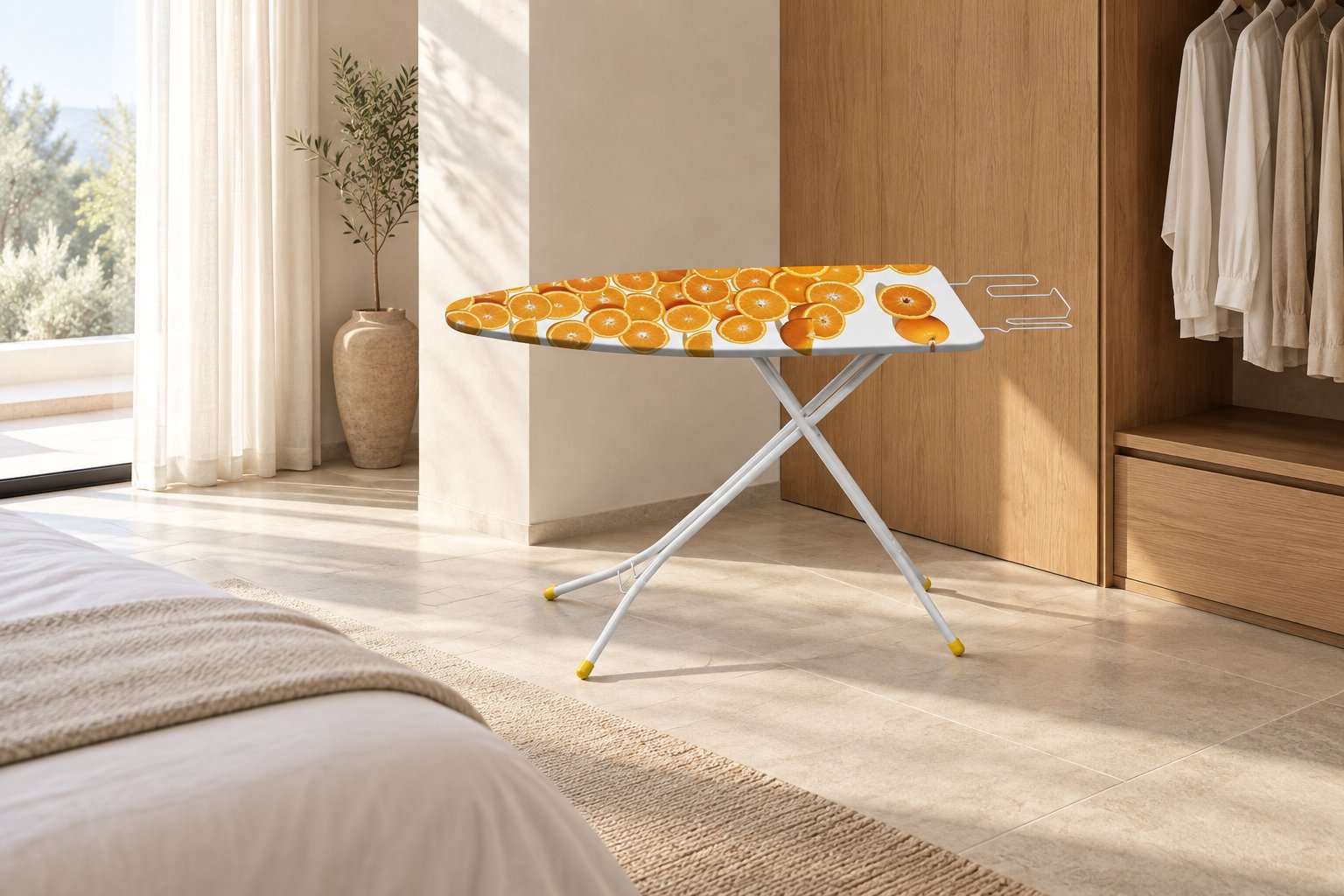 Gimi Junior ironing centre in a hotel room