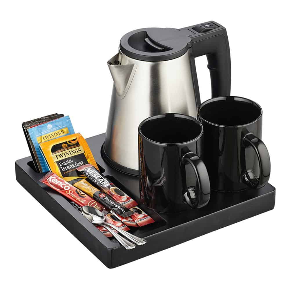 Welcome tray Tongwell black and Kettle Malvern