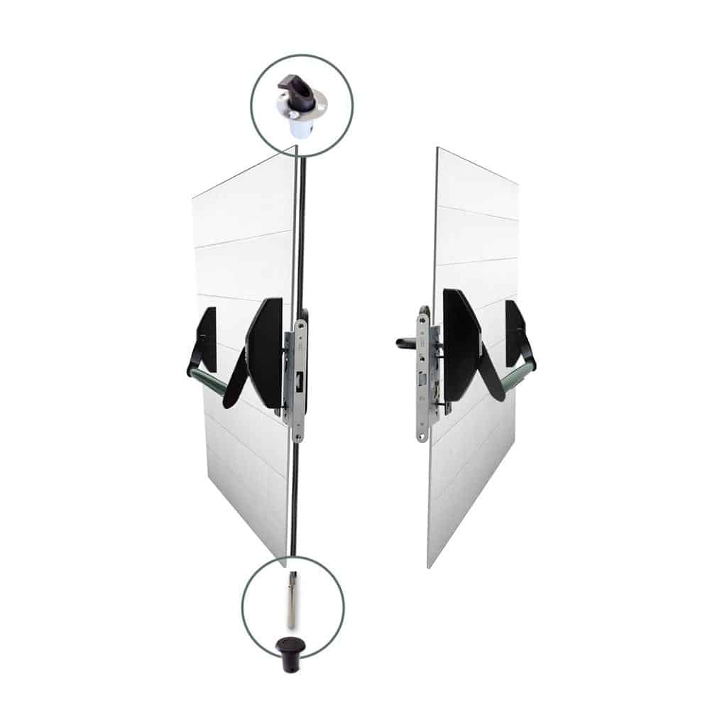 Panic Exit Device Tesa Assa Abloy Mortice Model Double doors NAL