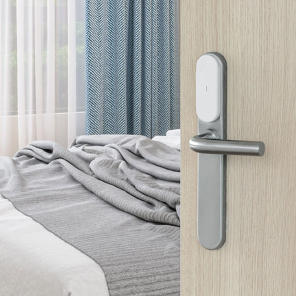 TESA i-max electronic lock on a hotel room door