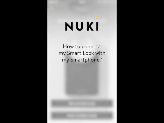 Still from the video “Setting up the Nuki app”